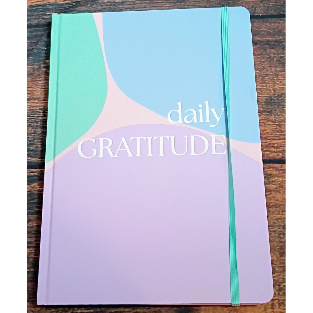 Spritz Daily Gratitude Journal Pastel Colorblock Hardcover Planner 120 Sheets